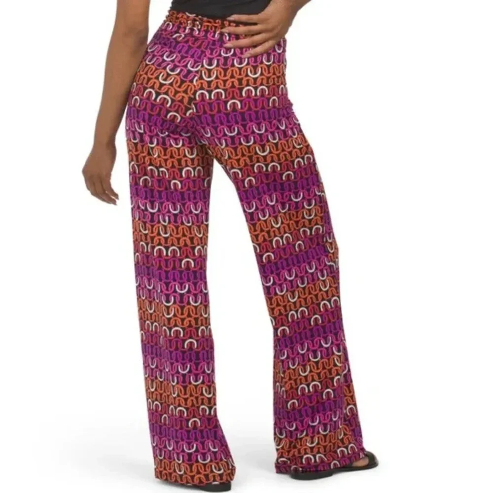Trina Turk Echo One Piece Paddle Suit & Cover Up Pants 2 Pc Set